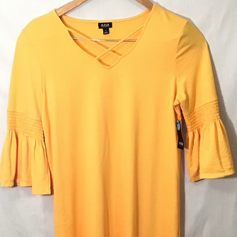 a.n.a (A New Approach) Yellow Dress, Size L